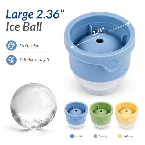 Moldes para hielo redondos con tapa 2 unidades silicona miniatura 2