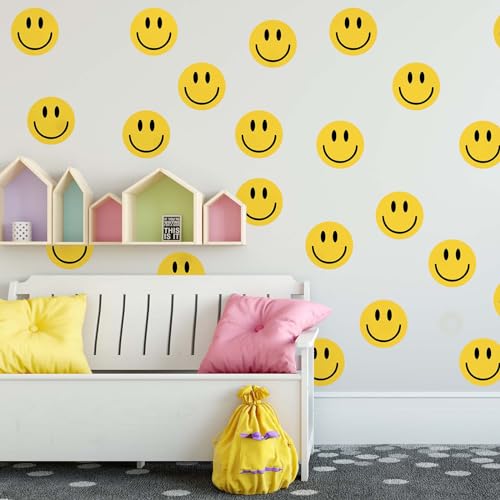 Vinilos Decorativos Smile Amarillo 9 Hojas 7.9x11.8 pulg miniatura 3