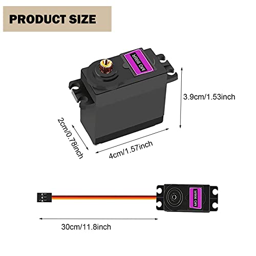 Sipytopf 2Pcs Mg996R Servo Motor,180° Metal Micro Gear Servo Digital High Speed Torque Servo Motor For Rc Robot Arm Helicopter Airplane Car Boat Remote Control #TOP3