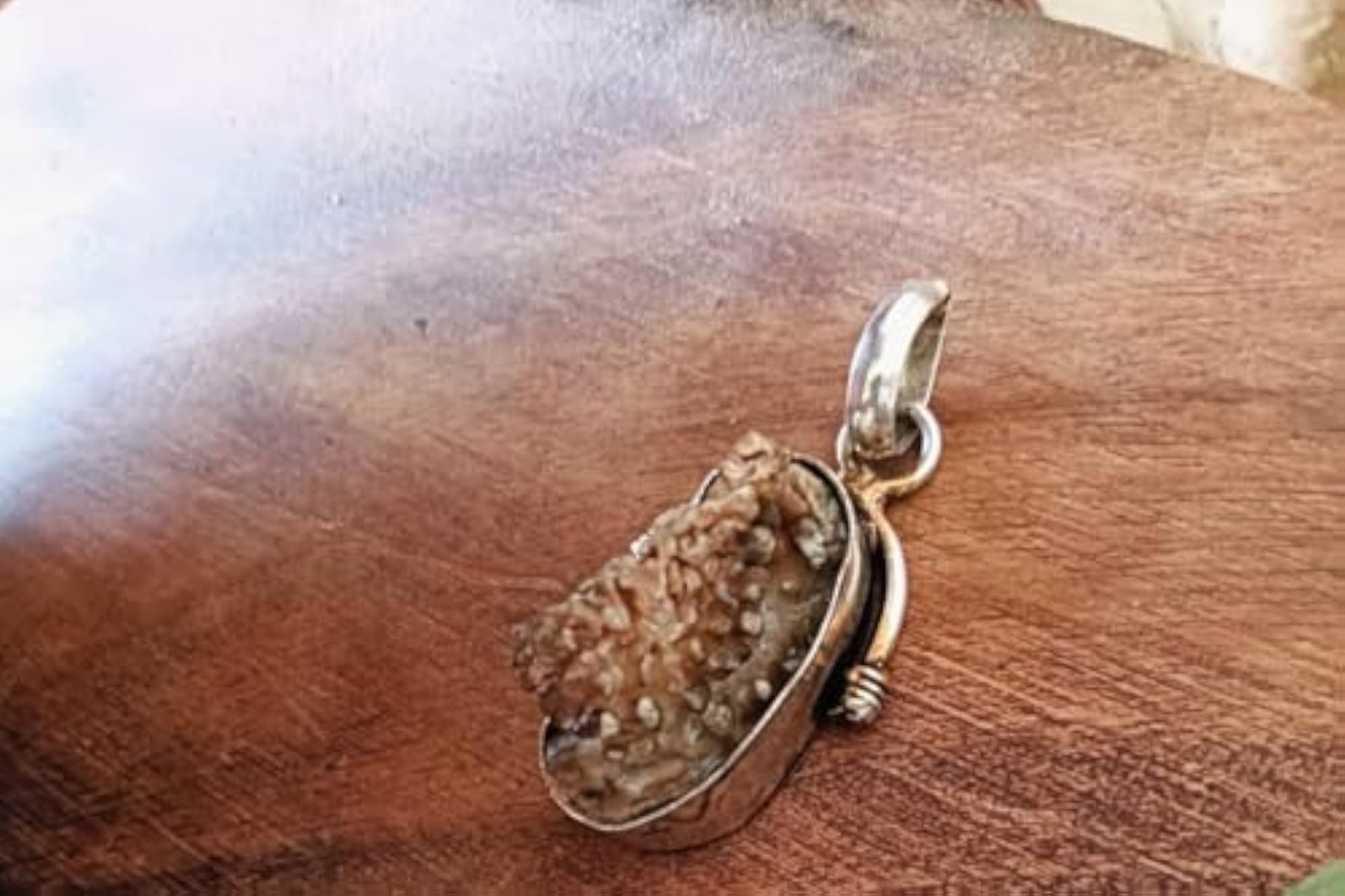 Chandra Mani Natural Moonstone Pendant, Prosperity & Success Locket