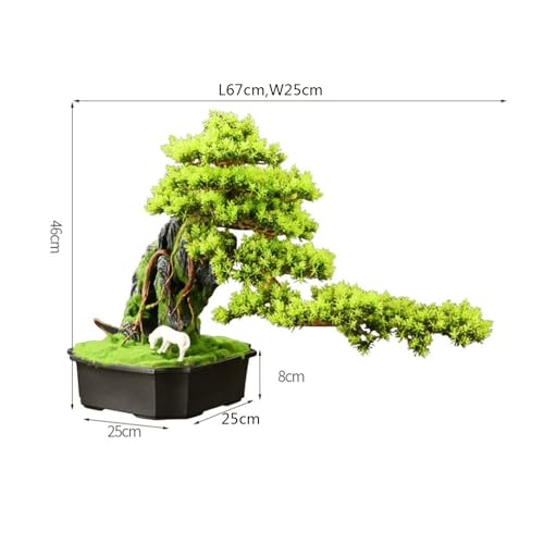 Árbol bonsái artificial para decorar la entrada de casa y el mueble de TV 2