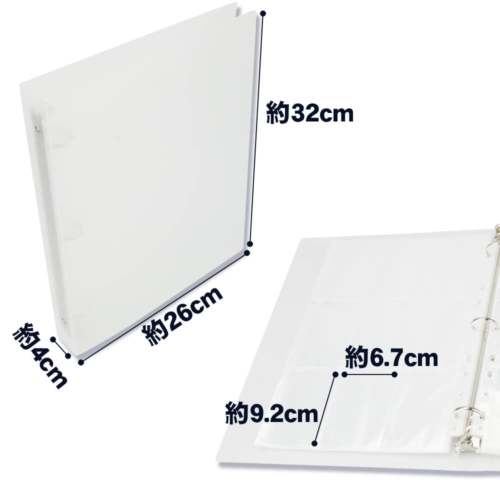 Amazon.co.jp: トレカ用 バインダーファイル A4サイズ クリア素材 3穴