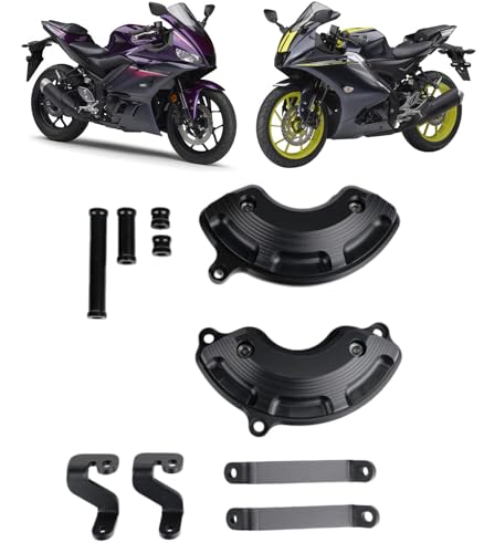 Hophelia FOR YZF-R3 R25 MT-03 MT-25 �ɓK�� 2019-2026�N �I�[�g�o�C�̃G���W���K�[�h�X���C�_�[�Z�b�g �t���[���X���C�_�[ �N���b�V���p�b�h�P�[�X �o�C�N�p�t�F�A�����O�t���[���X���C�_�[ CNC�A���~�� �X�e�[�^�[