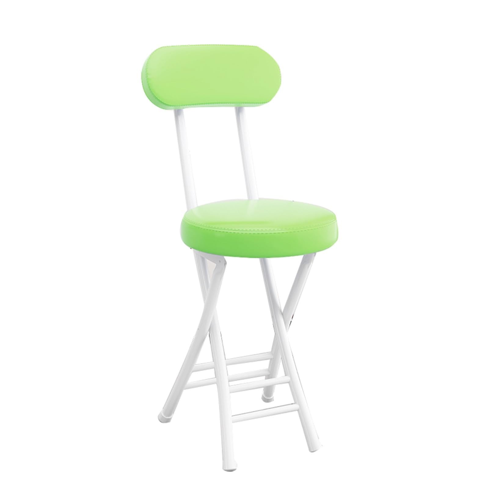 Siege rond rembourre pour cuisine et tabouret pliable avec dossier pliable et compact