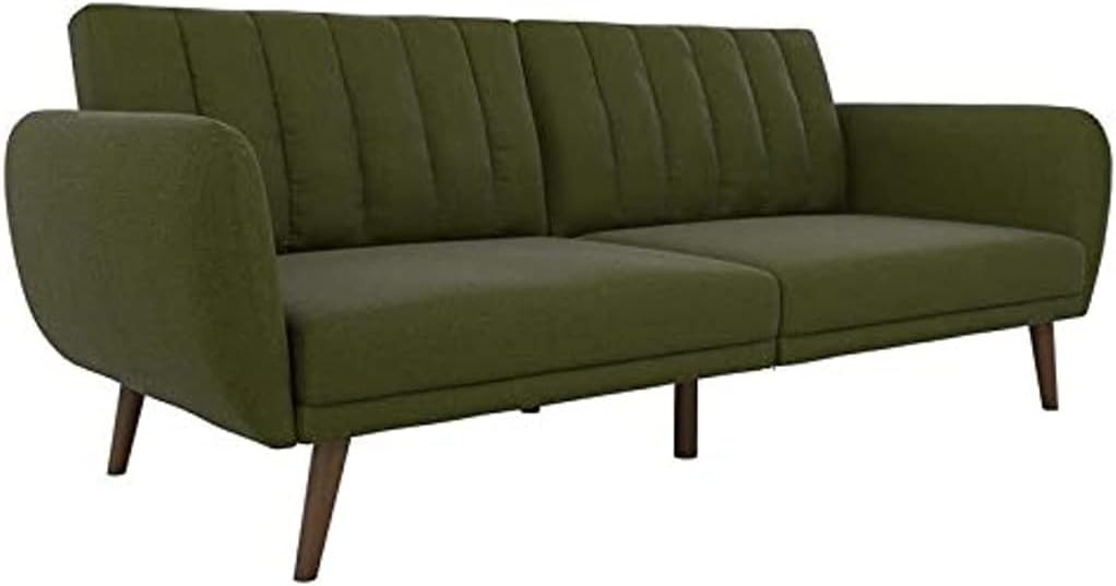 Sofa Futon - Upholstery and Wooden Legs