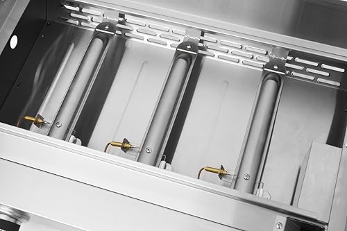 Metro Professional Barbecue A Gas Tornada Con 3 Bruciatori, Piastra In Acciaio Inox 61.5 × 32 Cm, 7.5 Kw, Argento - 6