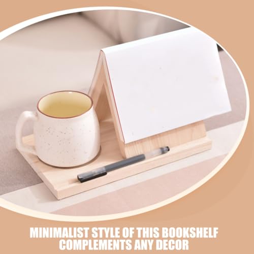Diseño moderno y minimalista de estantería triangular beige 5