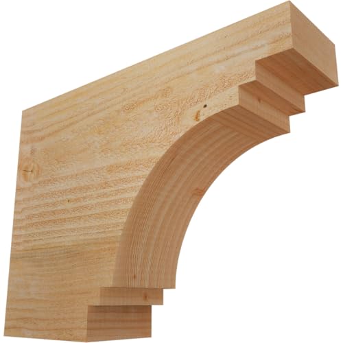 Ekena Millwork RFT04X12X16PEC00RDF Pescadero Rough Sawn Rustic Wood Rafter Tails' 4"W x 12"H x 16"L, Douglas Fir