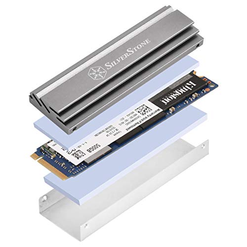 Image of SilverStone Technology TP04 Aluminum Alloy M.2 SSD Cooling kit, TAA Compliant