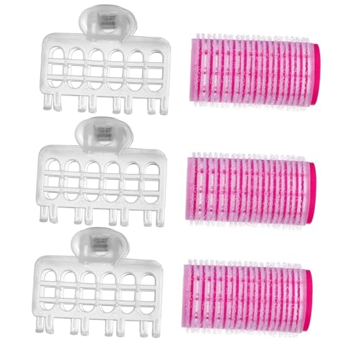 SHERCHPRY 3Pcs Hair Roller Tools Self Grip Curlers for Long and Hair Durable Hairdressing Accessories Easy to Use for DIY for Salons