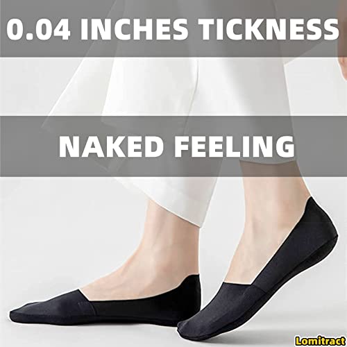 Lomitract Thin No Show Socks (Women 5-12), Made of Ice Silk Surface on the Surface & Cotton on the Bottom2