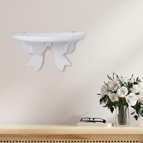 Support d'étagère murale blanc pour jardinière et rangement fixe