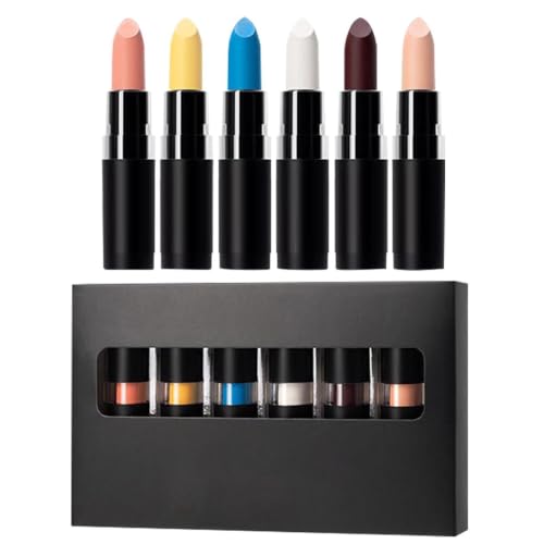 Lápiz labial de maquillaje de Halloween | Negro oscuro para disfraces | Juego de cosméticos ligeros para novia e hija
