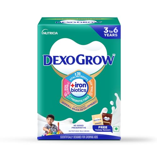 Image of Nutritious Milk Drink for Children 3-6 Years|Two Yummy Flavours Inside -Vanilla & Chocolate|Supports Growth, Brain Development|NO added preservatives | 400g BIB