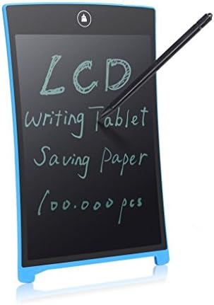 SinoPro 8.5 Inch LCD Writing Tablet Digital Handwriting Pad Drawing Board with Stylus Built-in Button Battery as Gift for Kids, Designer, Teacher, Student and Business Use (Blue)