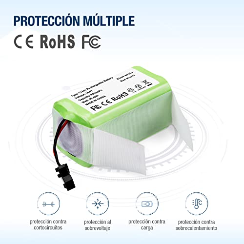 Miniatura 5 de 3500mah 14,4v Li-Ion Batería Para Conga Excellence 990, 950, 1090,Deebot N79s N79 Y Eufy Robovac 11 11s Max 12 15t 15c 15c Max 30 30c 30 Max 35c Ecovacs