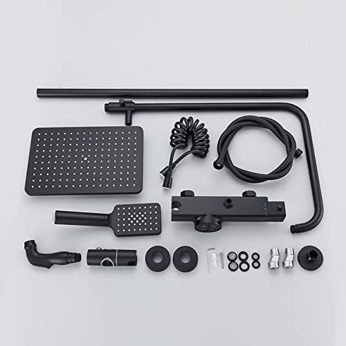 Robinet de douche noir mat pour rénover une salle de bain moderne