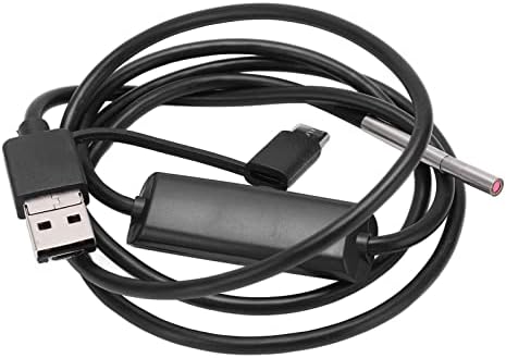 3.9mm Borescope High Definition Inspection Camera, 6 LED Lights Flexible Endoscope Camera for Car Industry Soft Cord 1m