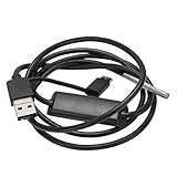 Cámara de Inspección de Alta Definición con Boroscopio de 3, 9 Mm, Cámara Endoscópica Flexible con 6 Luces LED para la Industria Automotriz (Cordón Suave 1m)
