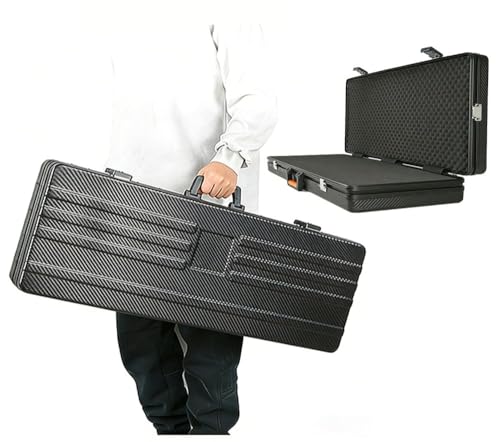 Fotrsta Maletín Rígido Táctico para Armas Largas, Carcasa Dura De ABS con Cerradura De Combinación, Espuma Precortada, Disponible En 80/90/100/120 Cm, Pesca, Airsoft Y Transporte Seguro