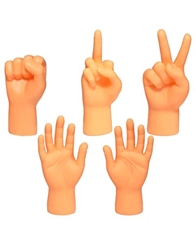 AQKILO Tiny Hands Miniature Finger Puppets, Party Favors, Educational, TikTok Toys, 5 Pieces