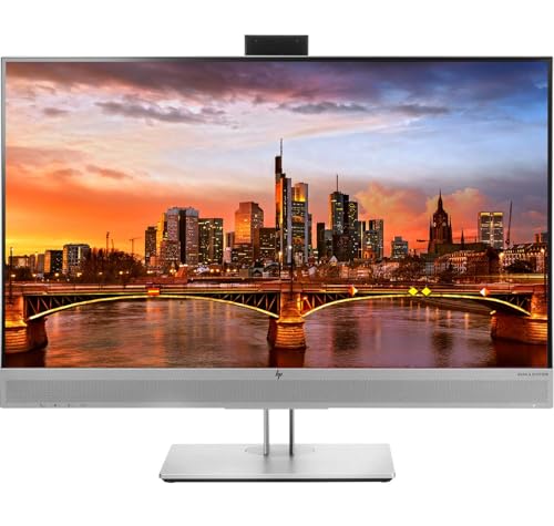 Image of HP EliteDisplay E273m 27 Inch LED Backlit IPS Monitor 2-Pack with Built in Speakers & Webcam, FHD 1920 x 1080 (1FH51A8#ABA)
