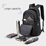 WENIG Anti-Theft Travel Laptop Backpack with USB Charging Port Lock,Water Resistant Slim Work Computer Bag for Men College Bookbags Fits 15.6 Inch Laptop - Image 3
