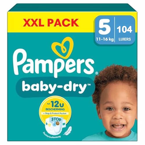Pampers Baby-Dry Größe 5-104 Windeln - 11 kg/16 kg