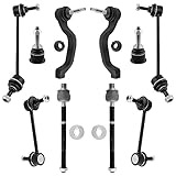 BOXI (Set of 10) Front & Rear Suspension Kit Fit for Ford Thunderbird 2003 2004 2005 | for Lincoln LS 2003 2004 2005 2006 | Replaces K500085 K80261 K80245 K80246 ES800415 ES800414 EV454