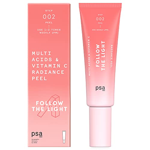 PSA FOLLOW THE LIGHT Multi Acids & Vitamin C Radiance Peel 50 ml, transparent