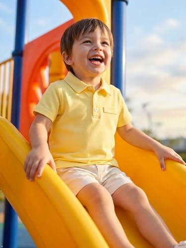 Image of Volunboy Baby Boy Summer Clothes Short Sleeve Polo Shirts Shorts Set Pique Beach Outfits