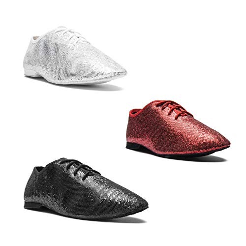 Pirou P200 Jazz Gymnastik Trainings Turn Schuhe Chromledersohle Button - Image 3