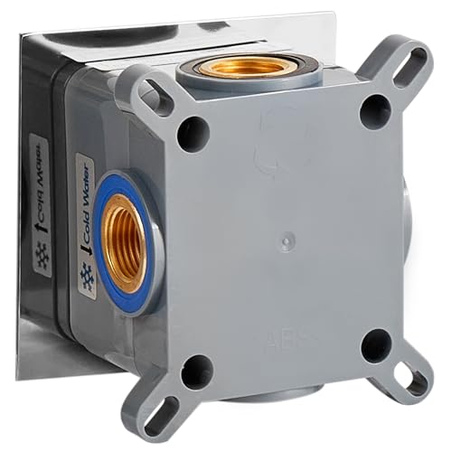 Rubinetto Miscelatore Per Lavabo A Parete In Ottone Argentato Monocomando - 6