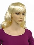 (WG-JF10) ROXY DISPLAY® Female Long Wavy Hair Wig Color : Light Blonde Lace Cap
