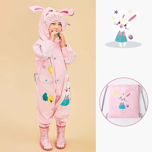 Coupe-vent imperméable à capuche enfant motif imprimé printemps