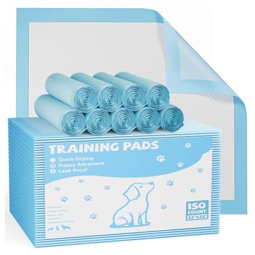 DUMOS Disposable Dog Training Pads,22"x22" Ultra Absorbent Leak-Proof Quick-Drying Pet Pee Pads for Small to Large Dogs and Puppies Indoor Use, 150 Count