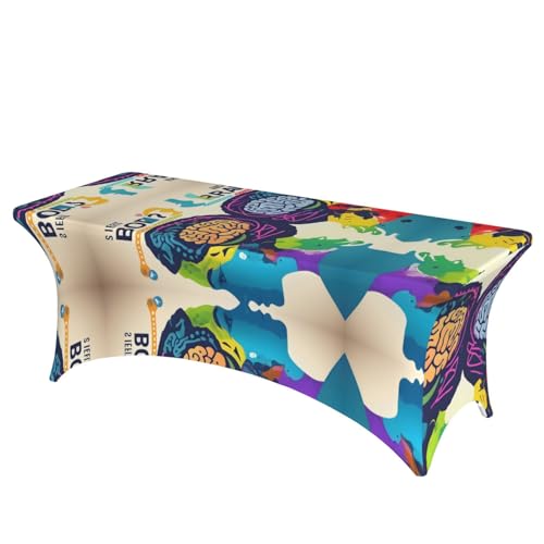 Nappe de table extensible lavable 1,8 m élasthanne mariage - 2