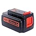 Biswaye Compatible with Black and Decker 40V Lithium Battery, 3.0Ah 40-Volt LBXR36 Battery Compatible with Black & Decker 36V and 40V Max Cordless Power Tool Battery Packs LBX1540 LBX2040 LBX2540