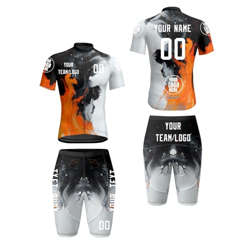 HGWOPGASD Personalisierte Herren Radfahren Jersey 2 Sets Sommer Radfahren Kleidung Anzug Team Fahrrad Kleidung Straße Radfahren Outfits Fahrrad Kit A29 HGWOPGASD Personalisierte Herren Radfahren Jersey 2 Sets Sommer Radfahren Kleidung Anzug Team Fahrrad Kleidung Straße Radfahren Outfits Fahrrad Kit A29
