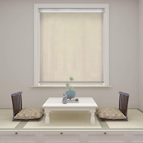 HILADUO Roller Blinds High Precision Smaller Aluminum Valance Styles Customized Color and Size Manual Window Shade with Lift Cord Accuracy in 0.1" Made in The USA