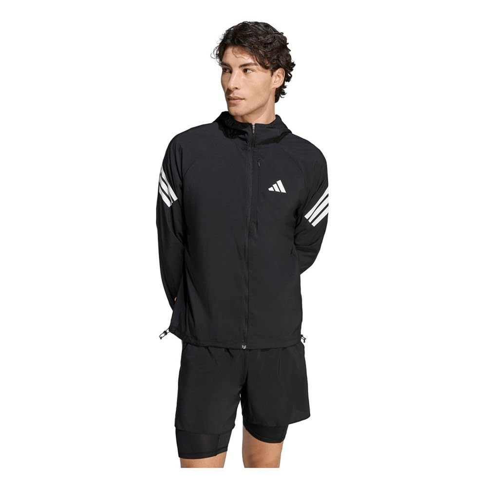 adidas Men's Adi365 Running Iconic Coat, black, XXL