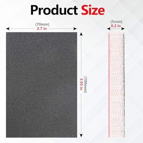 STEBRUAM Schleifschwämme 24 Stück,600 Körnung Nass & Trocken | Für Holz, Metall, Auto, Lack, Spachtel | Flexibles Schleifpad