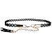 PmseK Cinturones Mujer,Cinturón Flowers Hollow Metal Waist Chain Belts Women With Tassels...