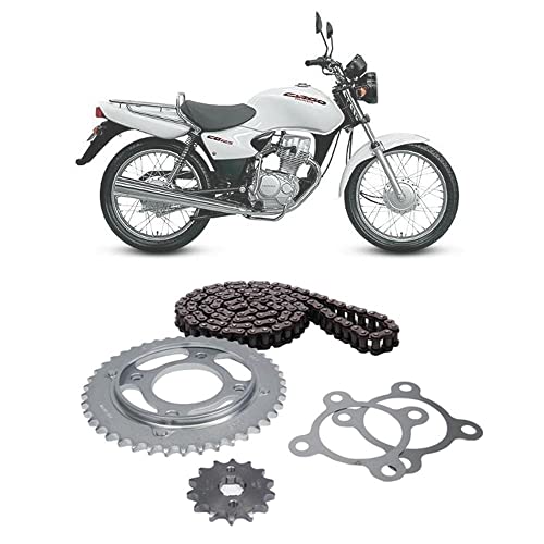 Kit Relação Transmissão Honda Cg 125 Titan/Fan/Cargo 2000 até 2009 Aço 1045 Cofap TMC411190