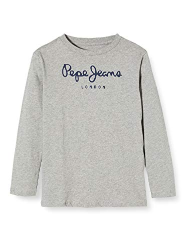 Pepe Jeans New Herman Jr Camiseta, Gris (Grey Marl 933), 17-18 años (Talla del Fabricante: 18) para Niños