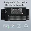 Keychron V1 Max 75% RGB Custom Mechanical Keyboard, 2.4Ghz/Bluetooth 5.1/Wired QMK/VIA Programmable Macro, Hot-Swappable Gateron Jupiter Red Switch Gasket Mount for Mac Windows Linux