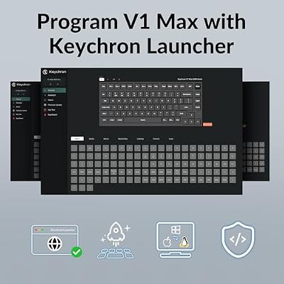 Keychron V1 Max 75% RGB Custom Mechanical Keyboard, 2.4Ghz/Bluetooth 5.1/Wired QMK/VIA Programmable Macro, Hot-Swappable Gateron Jupiter Red Switch Gasket Mount for Mac Windows Linux