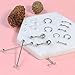 FIBO STEEL 51 Pcs Professional Piercing Kit Stainless Steel Belly Button Rings Tongue Tragus Cartilage helix Daith Rook Nipple Eyebrow Nose Ring Lip Body Jewelry 14G 16G 18G