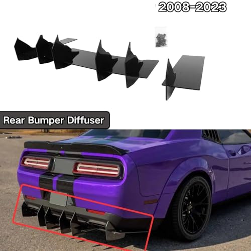 Difusor parachoques trasero Dodge Challenger kit carrocería spoiler V2 2