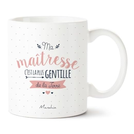 Mug "Ma maîtresse c'est la plus gentille de la Terre" - Manahia